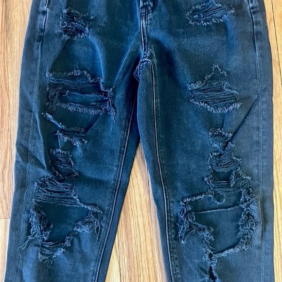 American eagle black jeans comfort stretch waistband size 000 - Picture 4 of 7